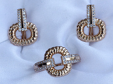 фото Комплект (серьги-кольцо ) - (артикул - 18ks09000-ZZ1290)